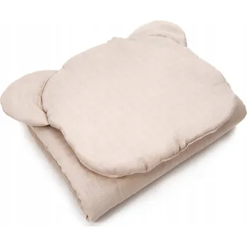 Dětská deka Kerstin MUŠELÍNOVÁ DEKA 50 X 75 cm + POLŠTÁŘEK MEDVÍDEK