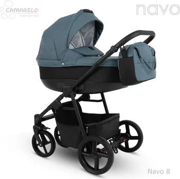 Kočárek Dětský kočárek Camarelo Navo 2025, Navo-8 Modro-zelená