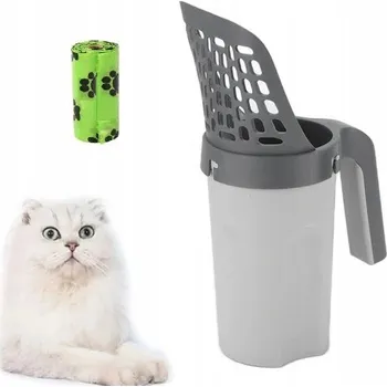 Toaleta pro kočku Lopatka na kočičí toaletu / na stelivo, přenosná (F059)