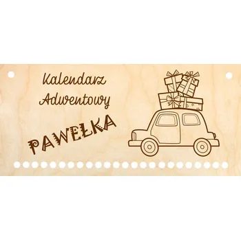 Vánoční dekorace Adventní kalendář GRAVÍROVÁNÍ JMÉNO základna destička se JMÉNEM na SÁČKY adventní