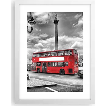 Obraz Obraz plakát v bílém rámu do obýváku 30x40 města foto plakáty na zeď