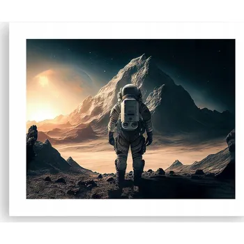 Obraz Obraz plakát na zeď bez rámu 50x40 astronaut foto obývací pokoj ložnice