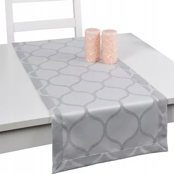 Obraz Běžec na stůl odstíny šedé 160 x 40 cm