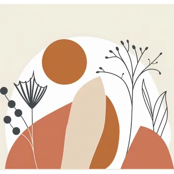 Plakát Plakát Organický Vzor bez rámu 29,7 x 21 cm