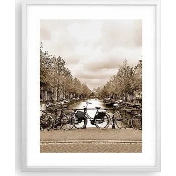 Obraz Obraz plakát na zeď v bílém rámu 40x50 město foto plakáty do obýváku