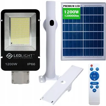 Venkovní osvětlení Pouliční lampa VÖGLER 1200 W 120000 lm solární napájení