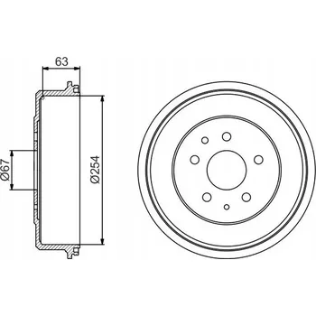 Brzdový buben Brzdový buben Bosch 0 986 477 183