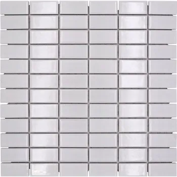 Obklad C Keramická dlaždice bílá lesklá, Keramická mozaika bílá na zeď