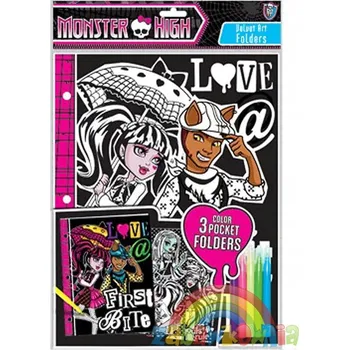 Doplněk pro panenku Monster High sametové omalovánky