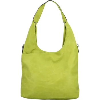 Módní dámská koženková kabelka na rameno Marwis, zelená