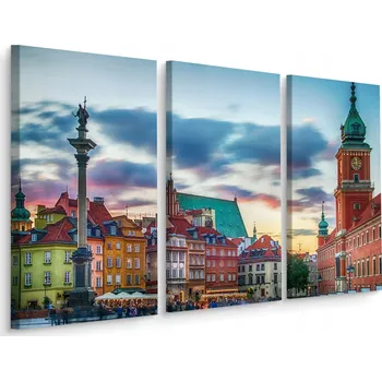 Obraz Obraz tryptych Královský zámek Varšava 3D 60x40