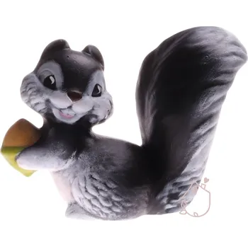 Zahradní dekorace Veverka Čerňulka keramická
