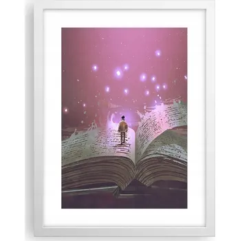 Obraz Obraz plakát v bílém rámu do obýváku 30x40 grafika foto plakáty na zeď