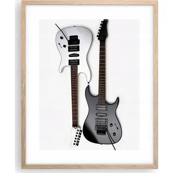 Obraz Obraz plakát na zeď v rámu světlý dub 40x50 hudba plakáty do obývacího pokoje