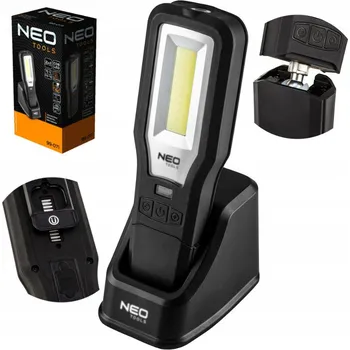 Svítilna NEO 2v1 Dílenská Lampa a Svítilna 550lm LED COB USB-C PowerBank Magnetická Základna