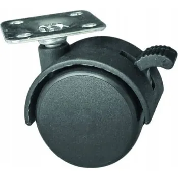 Pojezdové kolečko OTOČNÉ KOLEČKO 40 PLASTOVÉ NÁBYTKOVÉ S BRZDOU