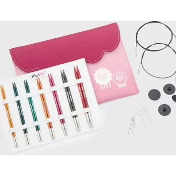 Jehlice KnitPro Dreamz Midi Set vyměnitelných jehlic (Dreamz Normal Interchangeable Needle Set)