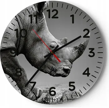 Hodiny Nástěnné hodiny ARTTOR skleněné kulatý 30 cm moderní bez číslic