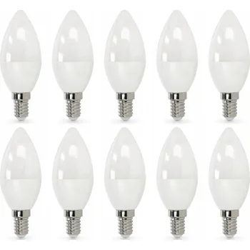Žárovka SADA 10x LED žárovka E14 svíčková, 8,5W, neutrální bílá 4000K