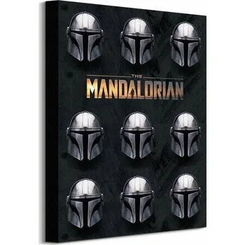 Obraz Star Wars The Mandalorian Helmy obraz na plátně 30x40