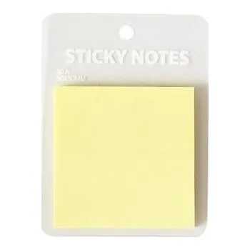 Průhledné poznámkové bločky - žluté 50x50 - samolepicí transparentní bločky