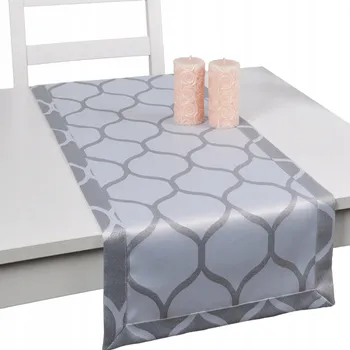Prostěradlo Běžec na stůl odstíny šedé 120 x 40 cm