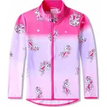 DÍVČÍ MIKINY DUHOVÉ S JEDNOROŽCI SM3538 VELIKOSTI 98-128 Velikost: 104, Barva: Růžová