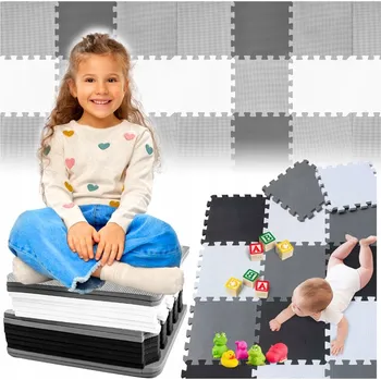 XXL pěnová podložka puzzle pro děti, skládací, vzdělávací