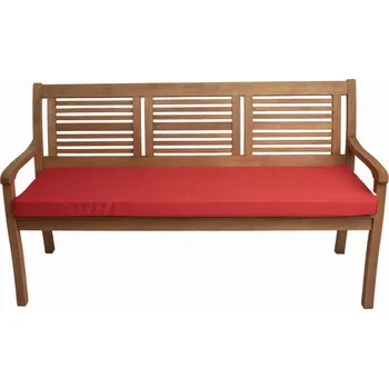 Podsedák Sedák na zahradní lavici, 120x50x7 cm, červený, zahradní polštář