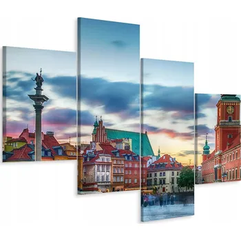 Obraz Obraz Varšava Královský zámek - Triptych/Čtyřdílný obraz 80x50 cm