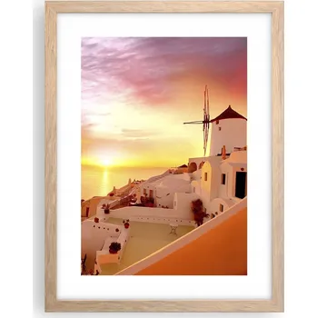 Obraz Obraz plakát v rámu světlý dub do obýváku 30x40 krajina plakáty na zeď