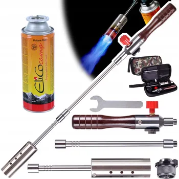 Turistický vařič PLYNOVÝ HOŘÁK NA OPALOVÁNÍ, OHŘEV, GRILOVÁNÍ, VYPALOVÁNÍ PLEVELE + KARTUŠE 220G