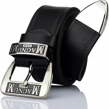 Opasek Pásek pánský Gracio kožený černý 115 cm klasická spona