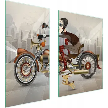 Kuchyňské prkénko Krájecí deska TMK ArtDeko sklo 2 ks