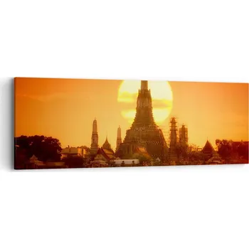 Obraz Obraz na plátně do obýváku ložnice 90x30 Bangkok foto obrazy na zeď