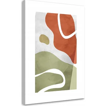 Obraz OBRAZ DO LOŽNICE Abstraktní tvary boho NA PLÁTNĚ 40x60