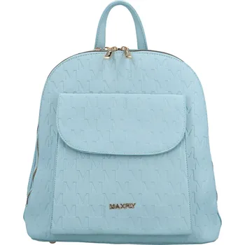 Trendy dámský koženkový kabelko-batoh MaxFly Sodiko, světle modrý