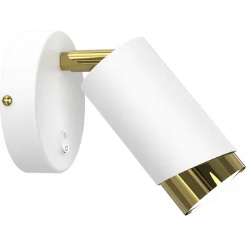 Nástěnné svítidlo Nástěnné nastavitelné svítidlo s vypínačem, trubice, bodové světlo, LED GU10, zlaté