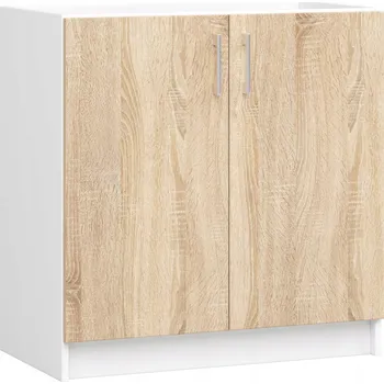 Šatní skříň LIMA S80ZL bílá-sonoma 80 cm