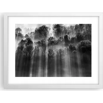 Obraz Obraz plakát v bílém rámu do obýváku 40x30 krajina foto na zeď