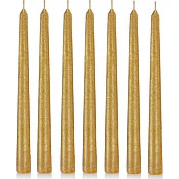 Svíčka Dekorativní parafinová svíčka bez vůně Drobo 12 ks