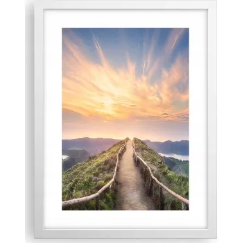 Obraz Obraz plakát v bílém rámu do obýváku 30x40 krajina plakáty na zeď