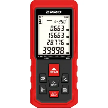 Měřící laser Laserový dálkoměr DL-60X PRO, 60 metrů, červený laser