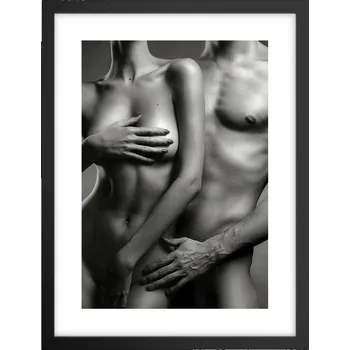 Obraz Obraz plakát v černém rámu do obýváku 30x40 žena foto plakáty na zeď