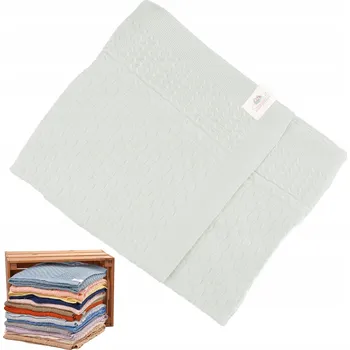 Prostěradlo Teplá Deka - 90x100 cm - Snuglytots - Model KnitMix - Máta (Mátová)