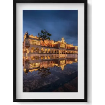 Obraz Obraz v černém rámu dekorace na zeď Krakov Rynek Sukiennice 50x70 cm