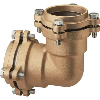 Vodovodní potrubí BUGATTI Mosazné svěrné koleno 90° BWO 75 x 75 mm - VALVOPAT 30390013