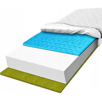 Matrace Matrace 90x180 cm pěnová masážní zónová profilovaná pro lepší prokrvení, 20 cm, H3