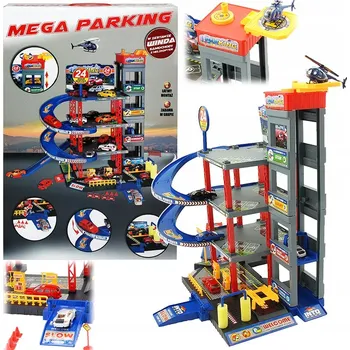 autíčko VELKÁ PARKOVACÍ GARÁŽ 4 PATRA VÝTAH AUTA