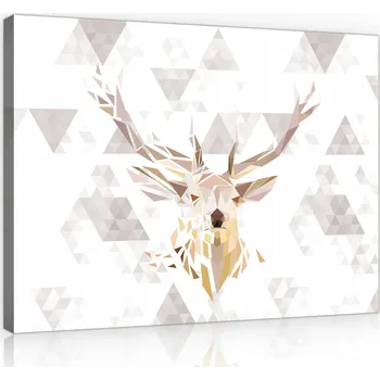 Obraz Obraz do obýváku JELEN BÍLÝ 3D MODERNÍ 100x70